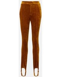 Chloé - Velvet Stirrup Pants - Lyst