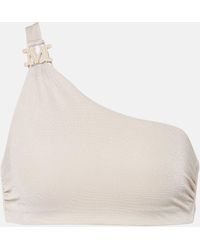 Max Mara - One-shoulder Lurex® Bikini Top - Lyst