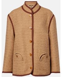 Blazé Milano - Curly Cotton And Linen-Blend Jacket - Lyst