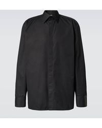 Saint Laurent - Cassandre Cotton Poplin Shirt - Lyst