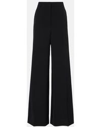 Stella McCartney - High-Rise Wool-Blend Wide-Leg Pants - Lyst