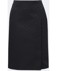 Gucci - Gg Jacquard Pencil Skirt - Lyst