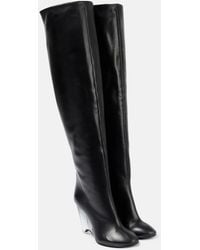 Alaïa - Leather Knee-High Boots - Lyst