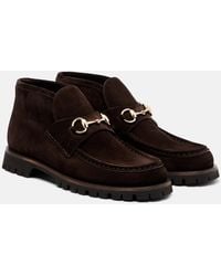 Gucci - Ankle Boot With Horsebit - Lyst