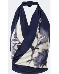 SIR. - Phillipa Floral Halterneck Top - Lyst
