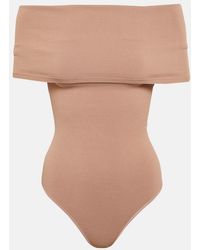 Alaïa - Off-The-Shoulder Bodysuit - Lyst