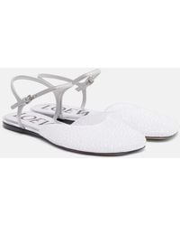 Loewe - Ballerinas Toy Aus Leder Mit Kristallen - Lyst