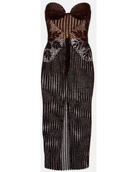 Magda Butrym - Crochet Cotton Bustier Dress - Lyst