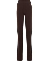 Extreme Cashmere N° 151 Legs Stretch-cashmere Sweatpants - Brown