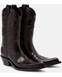 Acne Studios - Bouni Leather Cowboy Boots - Lyst