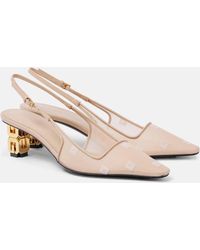 Givenchy - G Cube 4g Mesh Slingback Pumps - Lyst