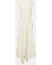 JOSEPH - Danube Silk Crepe De Chine Midi Dress - Lyst