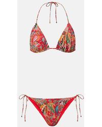 Etro - Paisley Bikini - Lyst