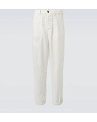 Brunello Cucinelli - Hose Aus Leinen - Lyst