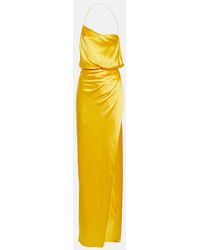 The Sei - Halterneck Silk Charmeuse Gown - Lyst