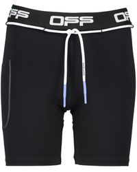 Off-White c/o Virgil Abloh Logo Biking Shorts - Black