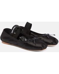 Miu Miu - Ballerine in velluto - Lyst