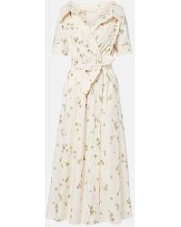 Altuzarra - Wickelkleid Lydia Aus Einem Baumwollgemisch - Lyst