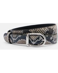 Altuzarra - Snake-Effect Leather Belt - Lyst