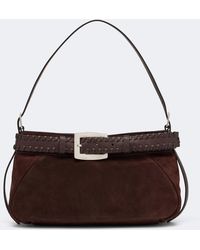 STAUD - Brooklyn Small Suede Shoulder Bag - Lyst