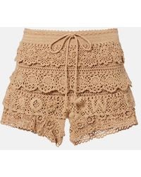 Loewe - Paula's Ibiza Crochet Cotton Micro Shorts - Lyst