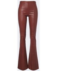 Stouls - Gege Leather Flared Pants - Lyst