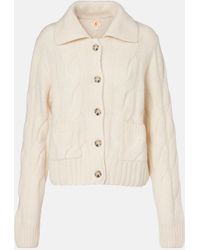 Jardin Des Orangers - Cable-Knit Cashmere And Silk Cardigan - Lyst