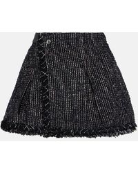 Sacai - Wool-blend Tweed Low-rise Skort - Lyst