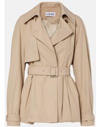 Loewe - Cotton Gabardine Jacket - Lyst