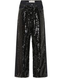 Golden Goose Deluxe Brand Hose Breezy mit Pailletten - Schwarz