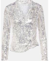 Christopher Esber - Opaline Sequined Top - Lyst