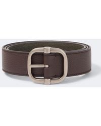 Loewe - Loop Reversible Leather Belt - Lyst
