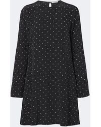 Asceno - Larissa Polka-Dot Silk Minidress - Lyst