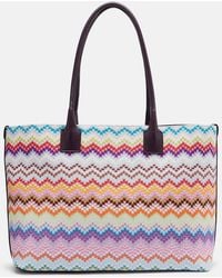 Missoni - Borsa A Zig Zag Con Lame E Pelle - Lyst