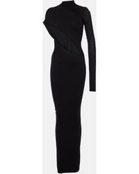 LAQUAN SMITH - Asymmetric Cutout Jersey Gown - Lyst