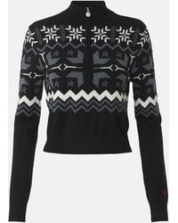 Perfect Moment - Nordic Intarsia Wool Half-Zip Sweater - Lyst