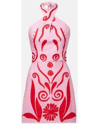 Cala De La Cruz - Veneta Printed Linen Minidress - Lyst