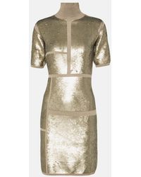 JOSEPH - Sequined Wool-Blend Minidress - Lyst
