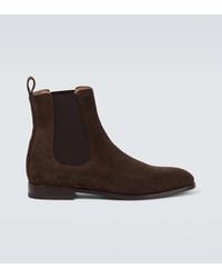Manolo Blahnik - Delsa Suede Chelsea Boot - Lyst