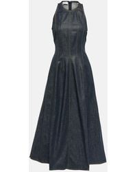 Brunello Cucinelli - Denim Maxi Dress - Lyst