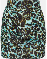 Alex Perry - Mini-jupe Kiran a motif leopard - Lyst