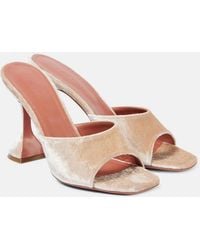 AMINA MUADDI - Lupita 95 Velvet Mules - Lyst