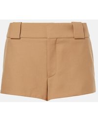 Chloé - Virgin Wool Shorts - Lyst