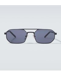 Prada - Engraved Rectangular Sunglasses - Lyst