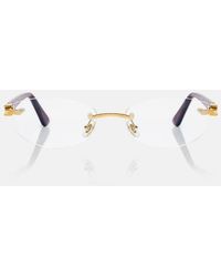 Cartier - Ovale Brille Signature C - Lyst