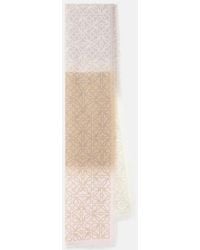 Loewe - Anagram Wool, Silk And Cashmere Scarf - Lyst