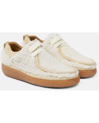 Ami Paris - Lace-up Shearling Loafers - Lyst