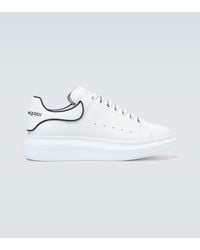 Alexander McQueen Ledersneakers - Weiß