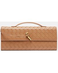 Bottega Veneta - Andiamo Intrecciato Leather Clutch - Lyst