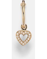 Sophie Bille Brahe - Lettre De Mini Cour 18Kt Single Hoop Earring With Diamonds - Lyst